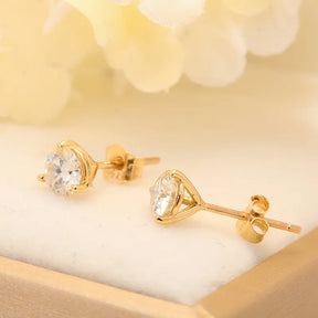 Brinco Imperial em Ouro com Moissanite